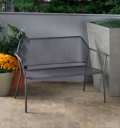 Alfresco Home Martini Iron Garden Bench - Pencil Point - 26-1508