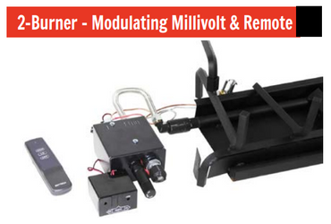 Assembled 2 Burner w/ Modulating Millivolt System
