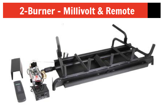 Assembled 2 Burner w/ Millivolt System
