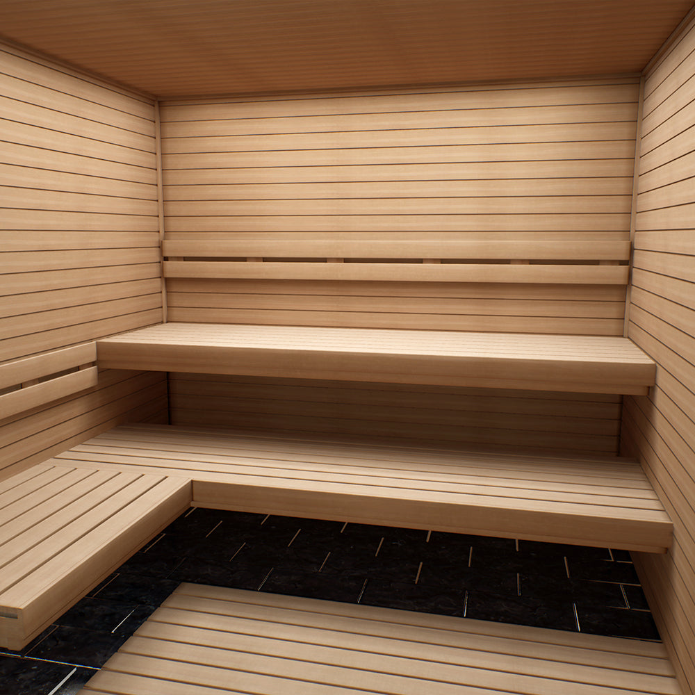 Hotass Saunas ST77-D1 Sauna Wood Package 7x7
