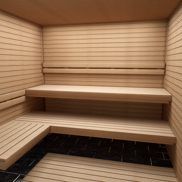 Hotass Saunas ST77-D1 Sauna Wood Package 7x7