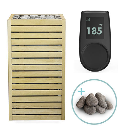 HUUM CORE Series Sauna Heater Package, Alder Wood Exterior, Up to 10.5kW