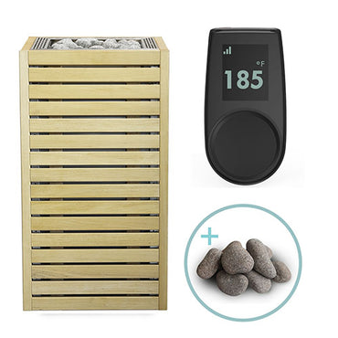 HUUM CORE Series Sauna Heater Package, Alder Wood Exterior, Up to 10.5kW