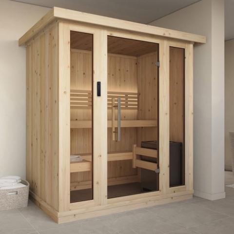 SaunaLife Model X6 XPERIENCE Series Indoor Home Sauna Kit, 2-3 Persons - SL-MODELX6