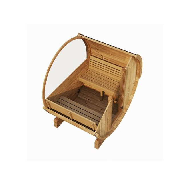 SaunaLife Model E6W ERGO Series 3-Person Sauna Barrel w/ Rear Window – SL-MODELE6W