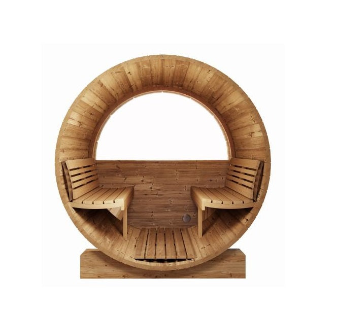 SaunaLife Model E6W ERGO Series 3-Person Sauna Barrel w/ Rear Window – SL-MODELE6W