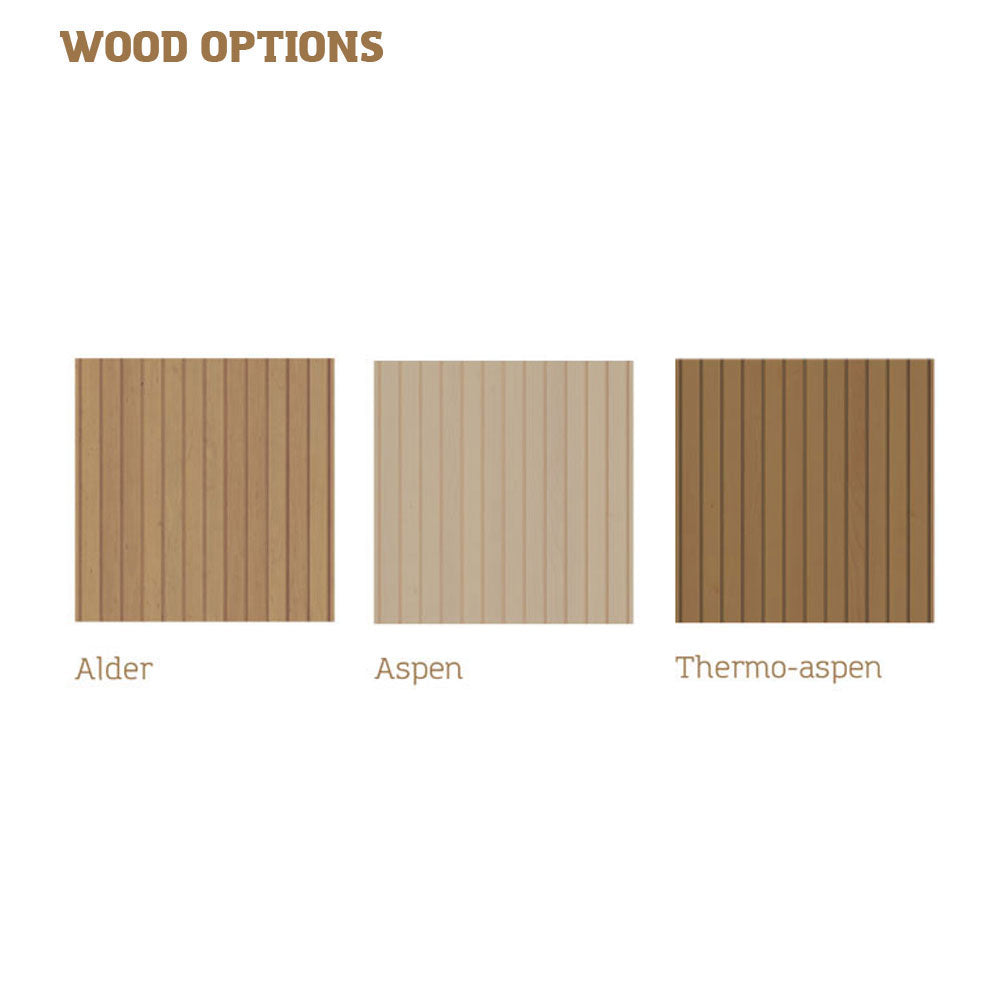 Auroom Libera Wood Indoor Sauna Kit – Elegant Vertical Wood Design (Up to 6 Persons)