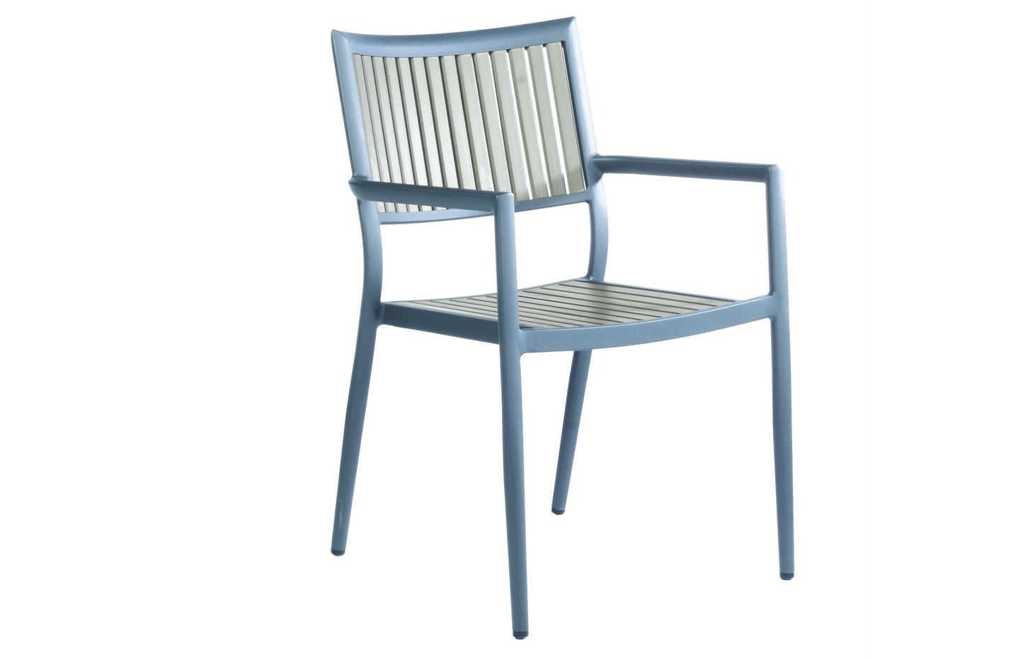 Alfresco Home Genevieve Aluminum & Polywood Stackable Dining Arm Chair - SET of 4 - 300-2001