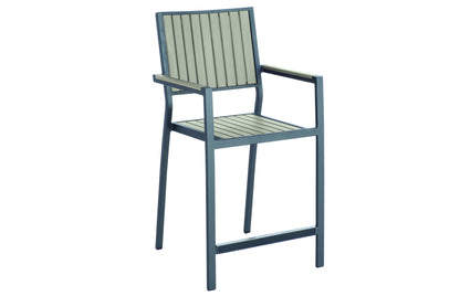 Alfresco Home Genevieve Aluminum & Polywood Stackable Gathering Arm Chair - 300-2004
