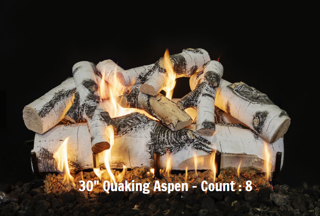 Grand Canyon Gas Logs Quaking Aspen Log Sets, 18” to 60”