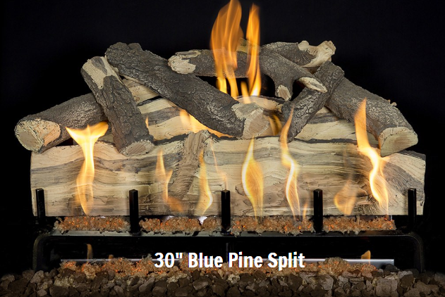 Grand Canyon Gas Logs Blue Pine Split Log Sets, 18” to 30”