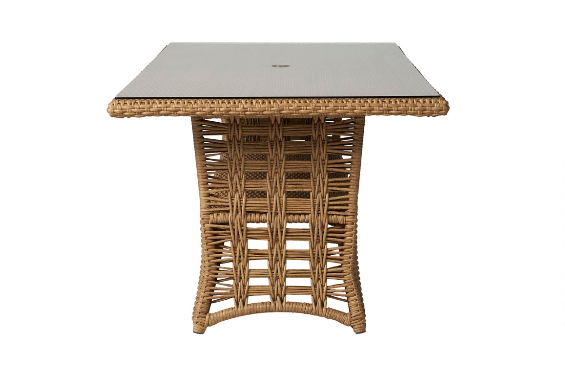 Lloyd Flanders Magnolia 84" Rectangular Umbrella Dining Table - 331084