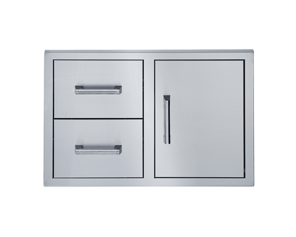 Broilmaster 34-Inch Door + Double Drawer - BSAW3422SD
