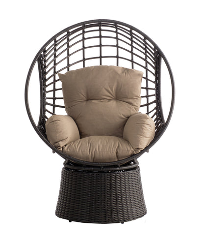 Alfresco Home Nadine DS Swivel Tear Drop Lounger, Sunbelieveable Dune Cushion Inclusive - 353-1700