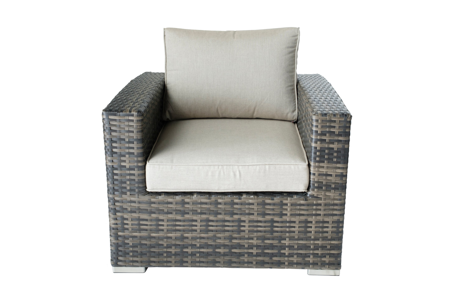 Alfresco Home Baily All Weather Wicker 4 Piece Love Seat Set with Sunbelievable Cushions - 353-1702