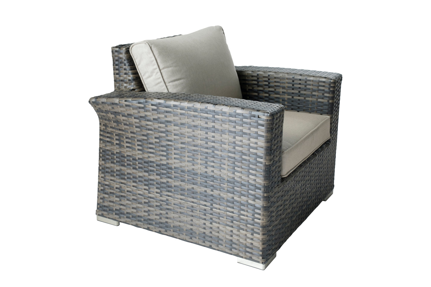 Alfresco Home Baily All Weather Wicker 4 Piece Love Seat Set with Sunbelievable Cushions - 353-1702