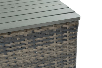 Alfresco Home Baily All Weather Wicker 4 Piece Love Seat Set with Sunbelievable Cushions - 353-1702