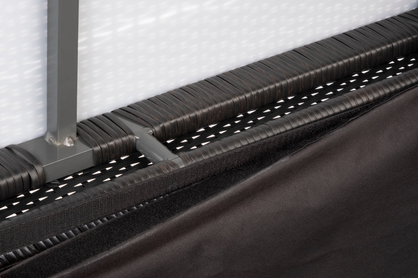 Alfresco Home Medium Sicuro Wicker Cushion Storage Box with Hydraulic Lid - 353-1815