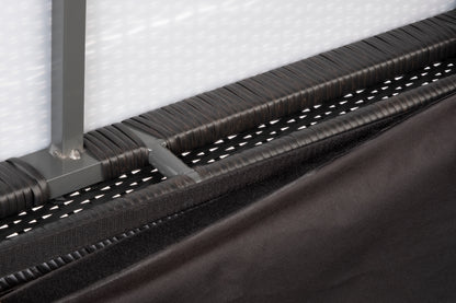 Alfresco Home Medium Sicuro Wicker Cushion Storage Box with Hydraulic Lid - 353-1815