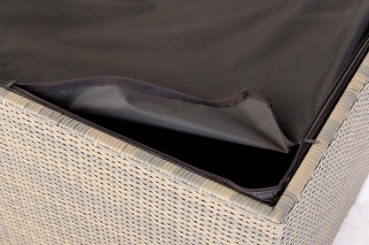 Alfresco Home Medium Sicuro Wicker Cushion Storage Box with Hydraulic Lid - 353-1816