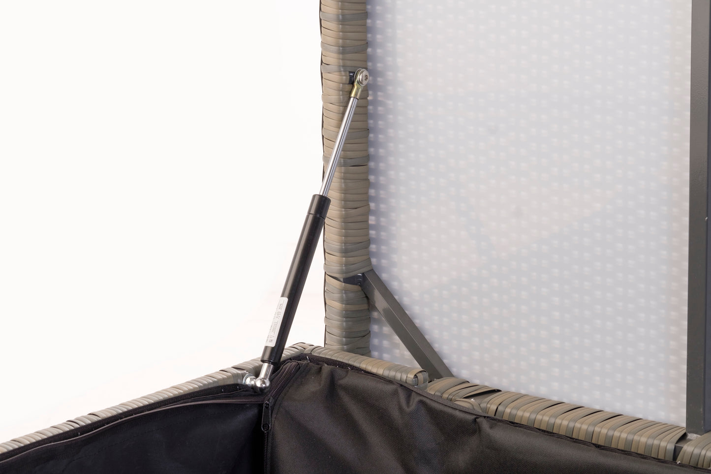 Alfresco Home Medium Sicuro Wicker Cushion Storage Box with Hydraulic Lid - 353-1816