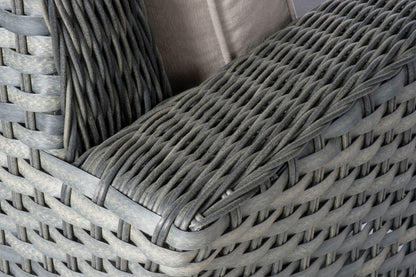 Alfresco Home Palisades All Weather Wicker 4 Piece Seating Group with Cushions - 353-3001