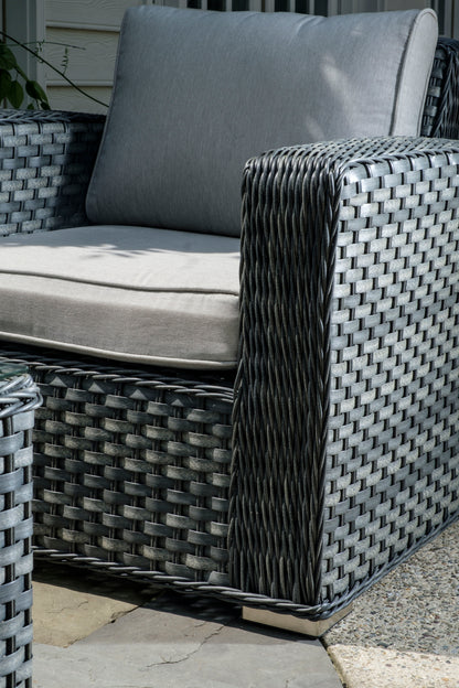 Alfresco Home Palisades All Weather Wicker 4 Piece Seating Group with Cushions - 353-3001