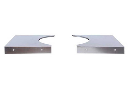 Primo Ceramic Grills Stainless Steel Side Shelves, Compatible w/ Large & X-Large Charcoal Grills - PG00369