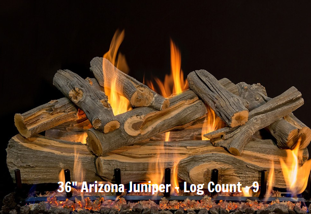 Grand Canyon Gas Logs Arizona Juniper Logs Sets, 18” to 42”
