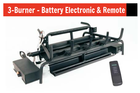 Assembled 2 Burner w/ Battery Electronic Ignition System
