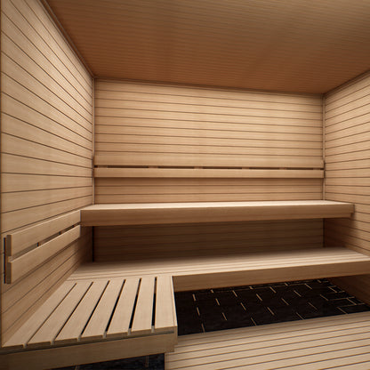 Hotass Saunas ST77-D1 Sauna Wood Package 7x7