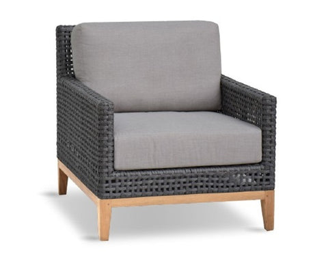 Image of Royal Teak Collection Cannes Wicker Deep Seating Lounge Chair (FRAME ONLY) - CANCCFO