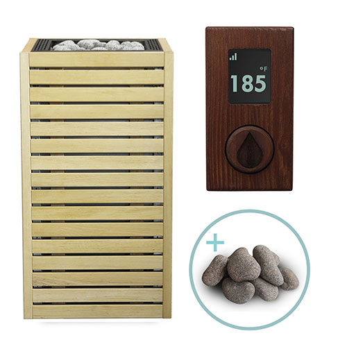 HUUM CORE Series Sauna Heater Package, Alder Wood Exterior, Up to 10.5kW