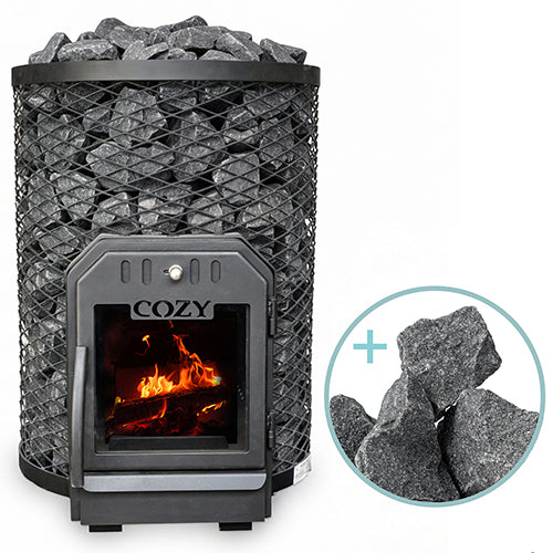 Cozy Heat O Series Sauna Stove Package, up to 18kW