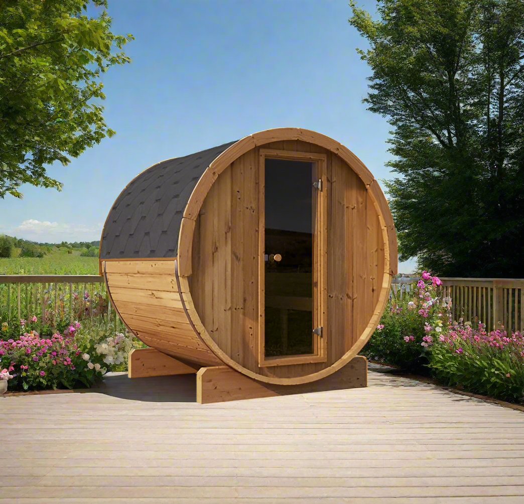 SaunaLife Model E7 ERGO Series 4-Person Sauna Barrel – SL-MODELE7