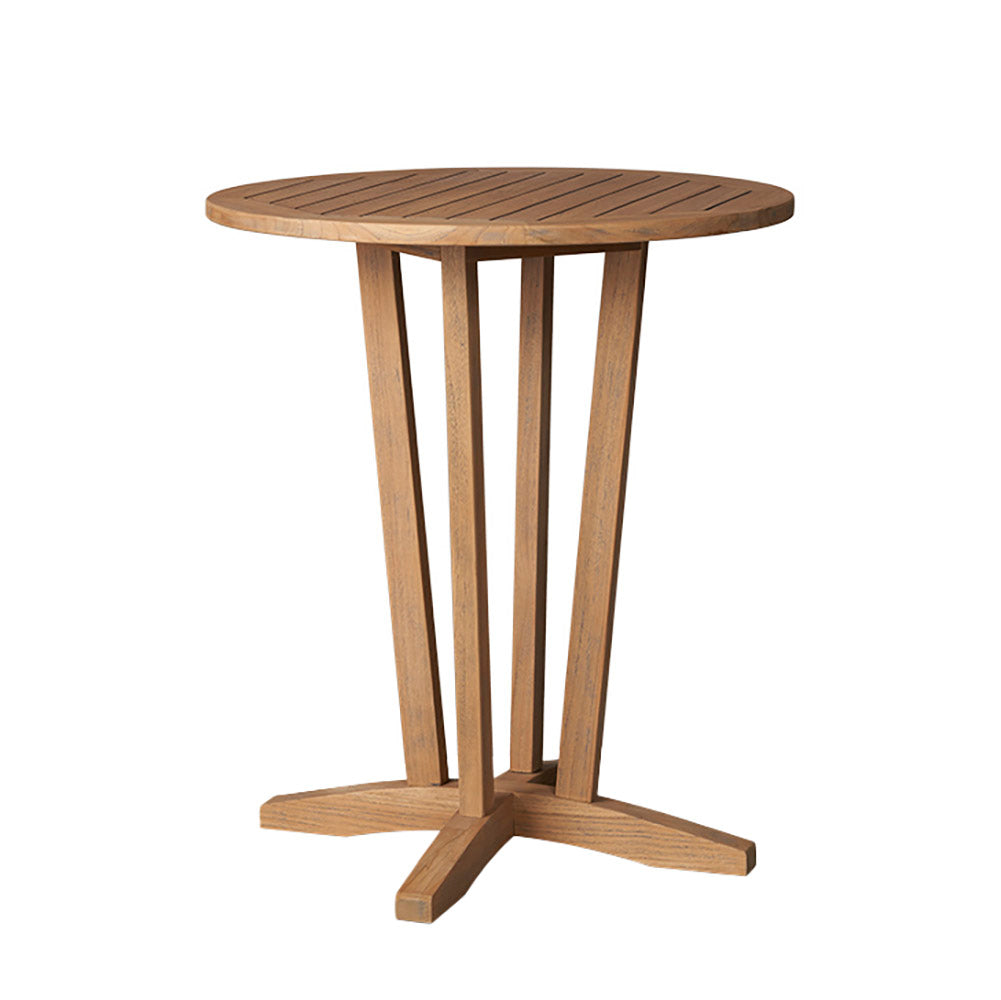 Lloyd Flanders Teak 30" Round Balcony Table - 286330