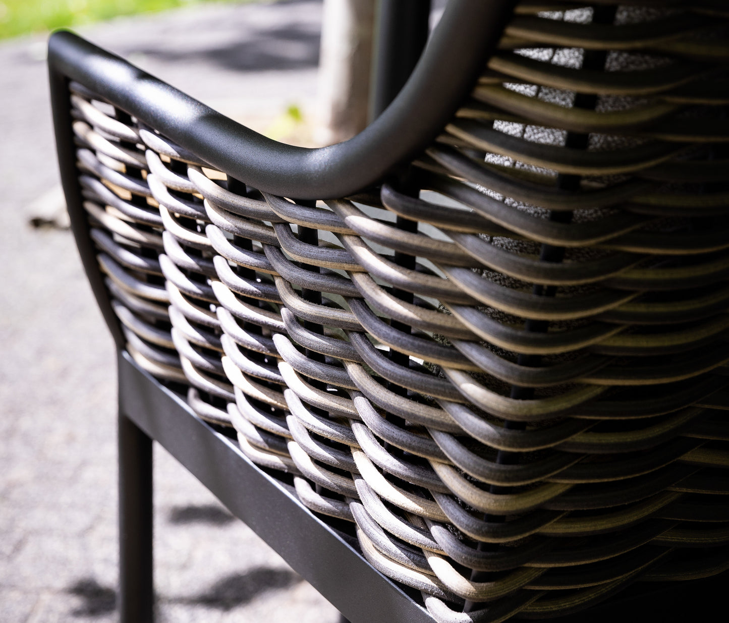 Alfresco Home MILOU Wicker Dining Arm Chair, Cushions Inclusive - 40-70000034