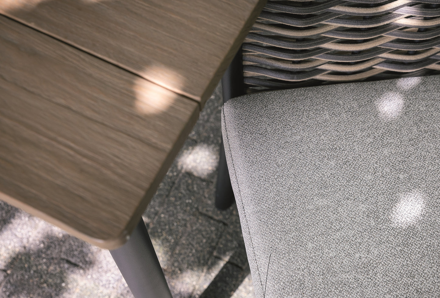 Alfresco Home MILOU Wicker Dining Arm Chair, Cushions Inclusive - 40-70000034