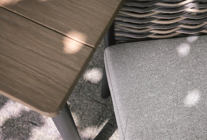 Alfresco Home MILOU Wicker Dining Arm Chair, Cushions Inclusive - 40-70000034