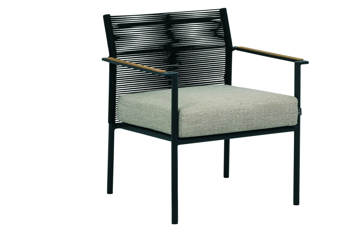 Alfresco Home Jakarta Deep Seating Lounge Chair, Black, Cushion Inclusive - 40-70001196