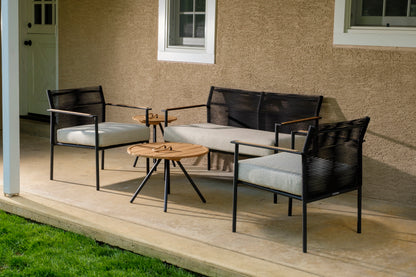 Alfresco Home Jakarta Deep Seating Lounge Chair, Black, Cushion Inclusive - 40-70001196