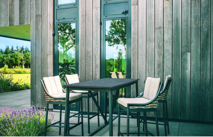 Alfresco Home Jasper 59" Rectangular LWC Gathering Table with Umbrella Hole - 40-999-1725