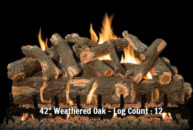 Grand Canyon Gas Logs Arizona Weathered Oak Log Sets, 18” to 60”
