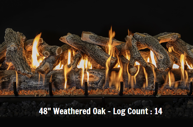 Grand Canyon Gas Logs Arizona Weathered Oak Log Sets, 18” to 60”