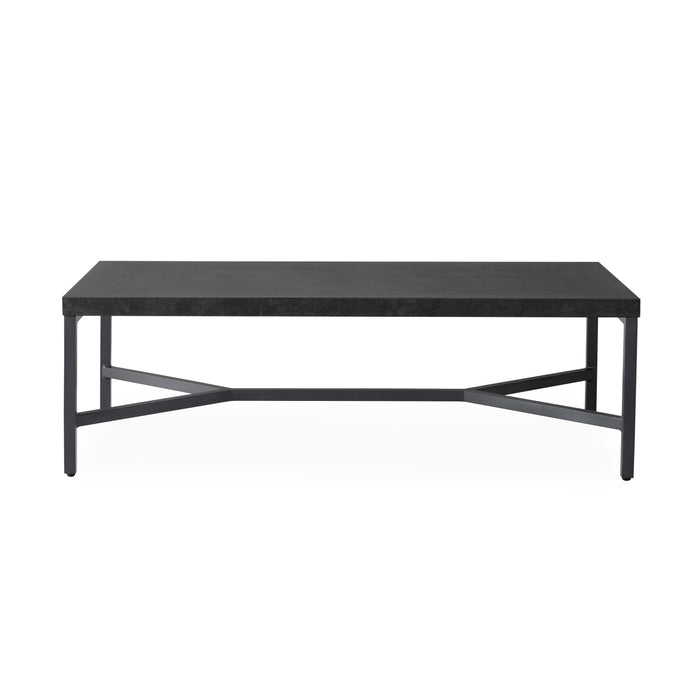 Lloyd Flanders Universal Accessories Rectangular Cocktail Table in Matte Anthracite - 486444