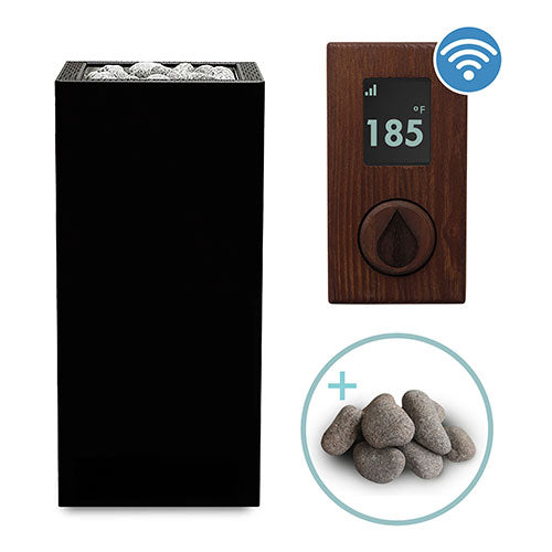 HUUM CORE Series Sauna Heater Package, Black Exterior, Up to 10.5kW