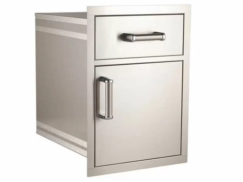 Image of Fire Magic Premium Flush 17" Medium Pantry Door/Drawer Combo w/ Soft Close - 54018S