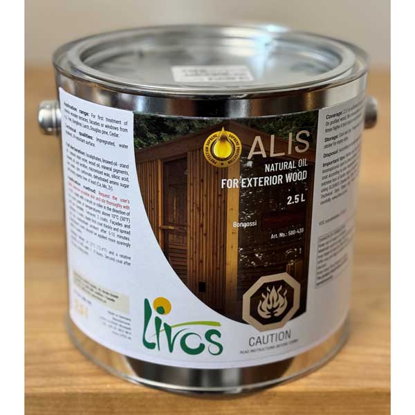 LeisureCraft Livos Alis Bongossi Protective Oil – 580-439