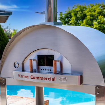 WPPO Karma 55" 304 Stainless Steel Commercial Wood-Fired Oven - WKK-04COM