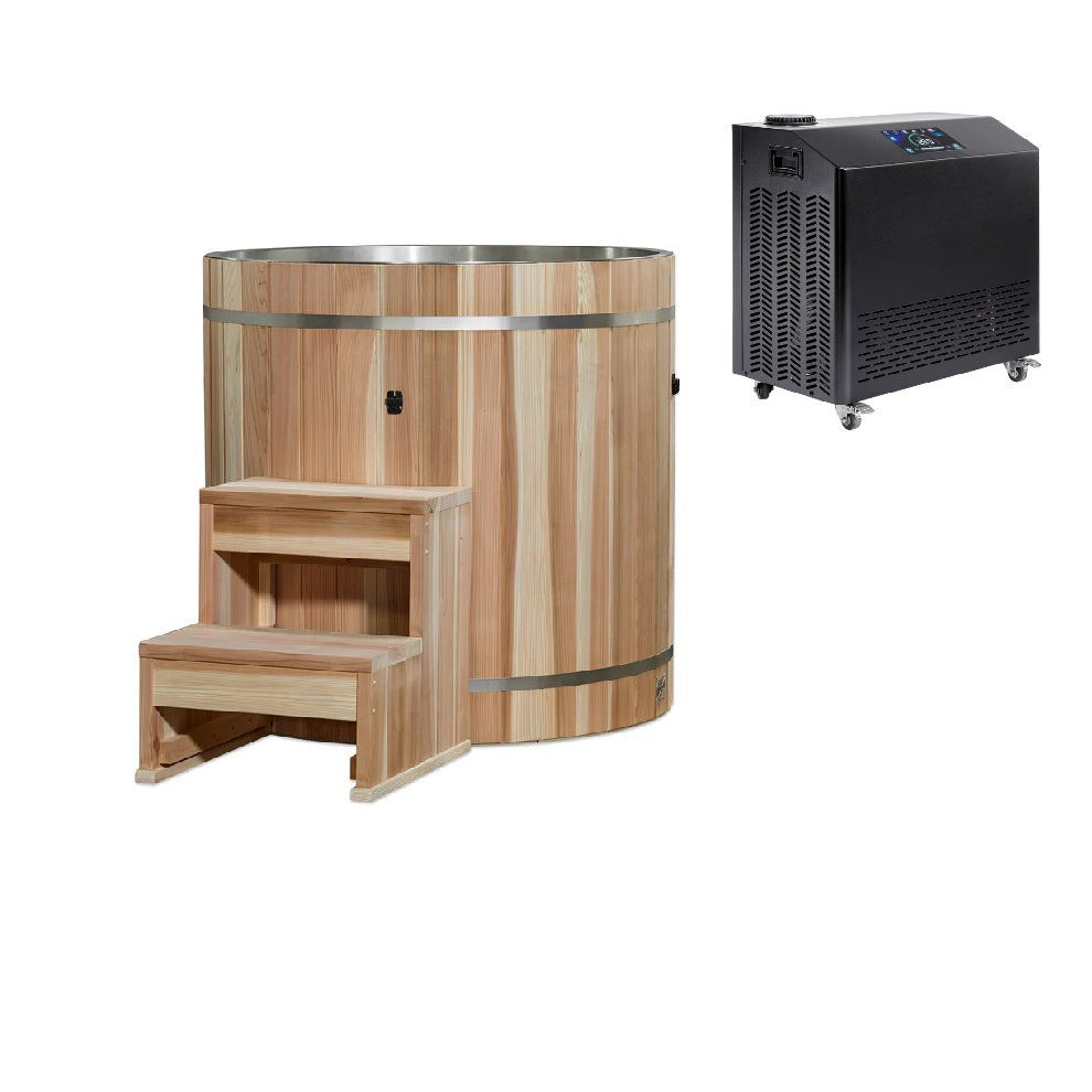 Dynamic Cold Therapy 304 Stainless Steel Barrel Cold Plunge